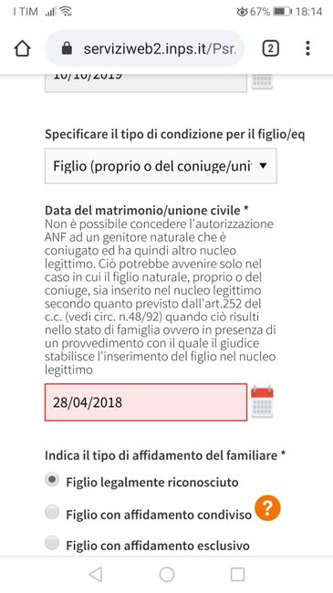 Aiuto per assegni familiari inps - 1