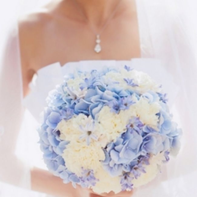 Bouquet colore celeste/azzurro carta da zucchero❤ 23