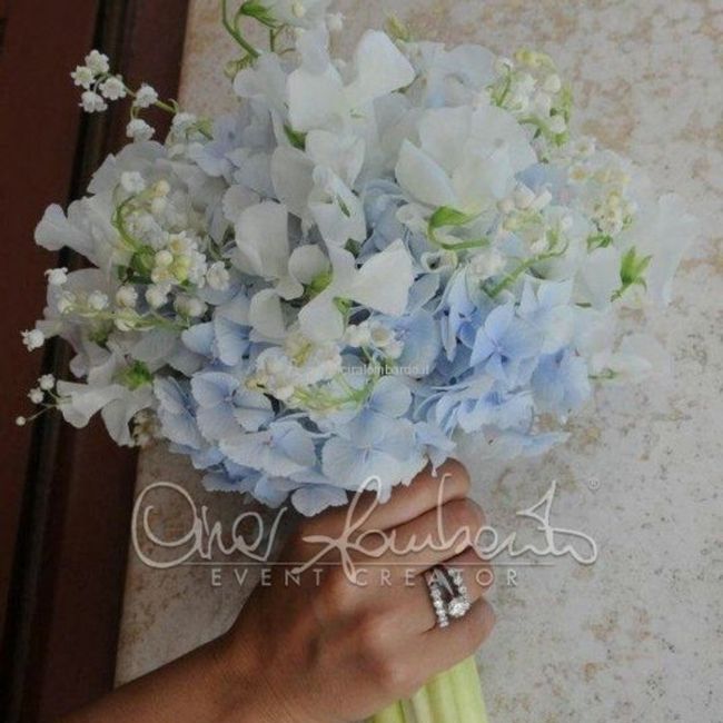 Bouquet colore celeste/azzurro carta da zucchero❤ 26