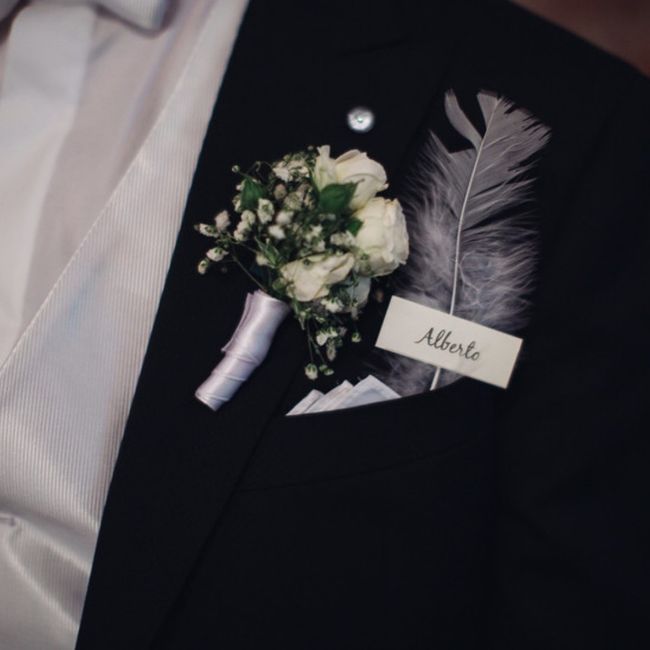 Boutonnière🌹: un must per lo sposo 5