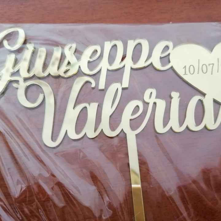 Topper torta appena ordinato - 1