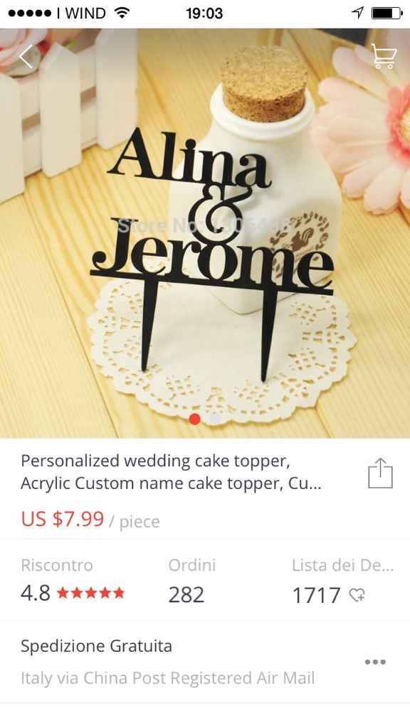 Scelto il vostro cake topper?! - 1