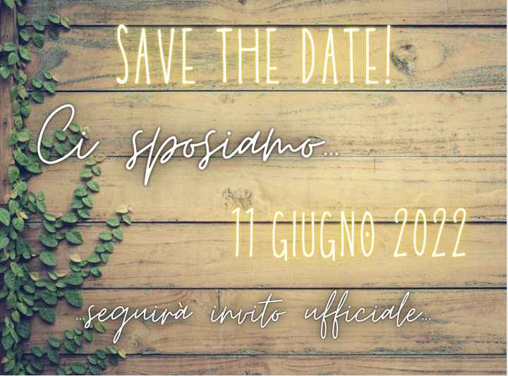 Save the date? - 1