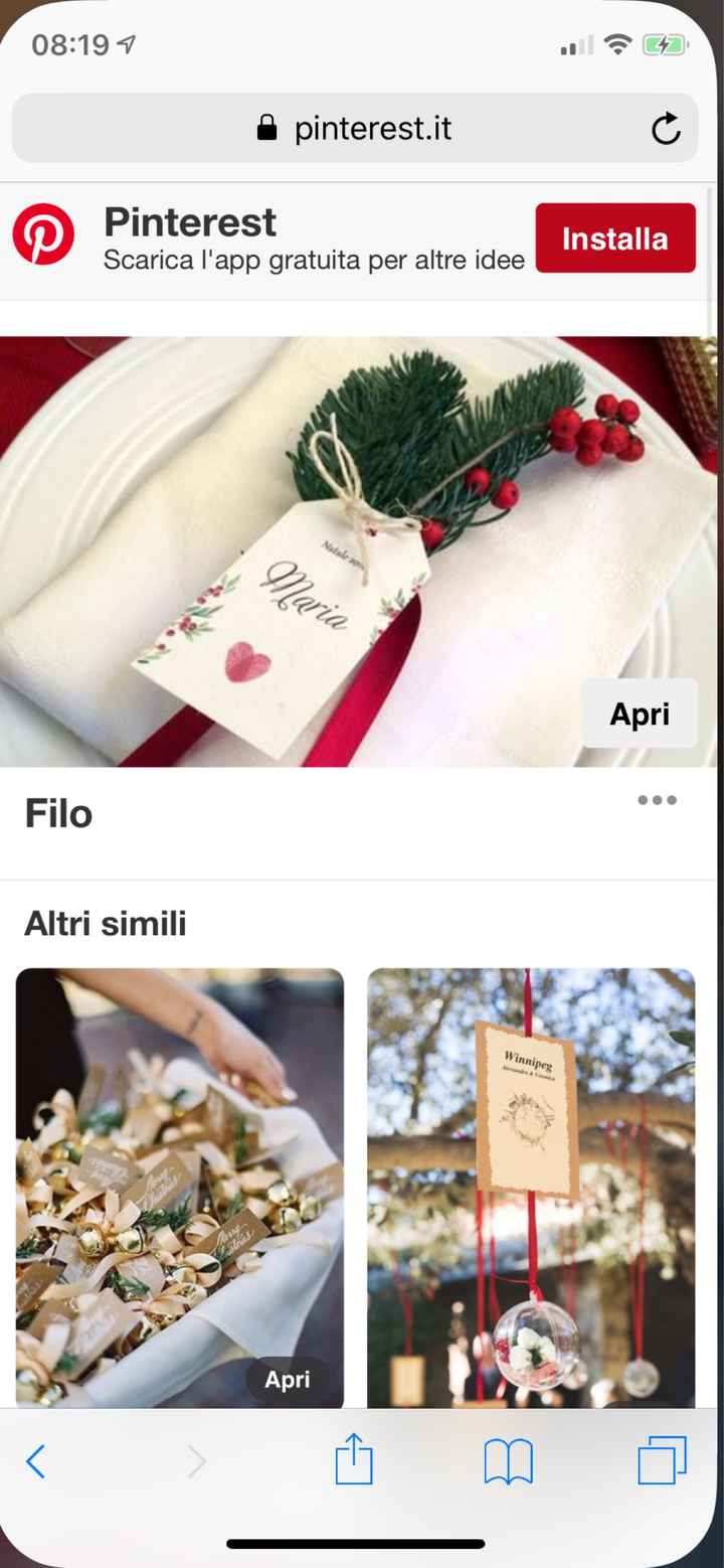 Segnaposto matrimonio 21 dicembre 2019 - 1