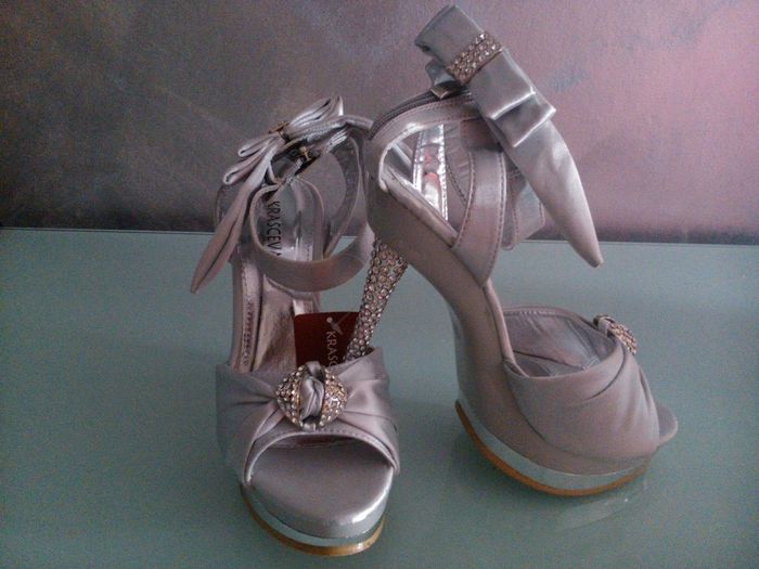 Scarpe matrimonio argento