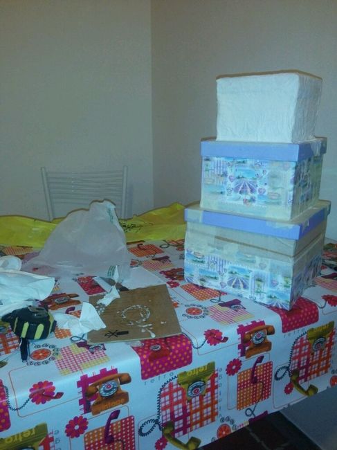 La mia torta portabuste...work in progress - 1