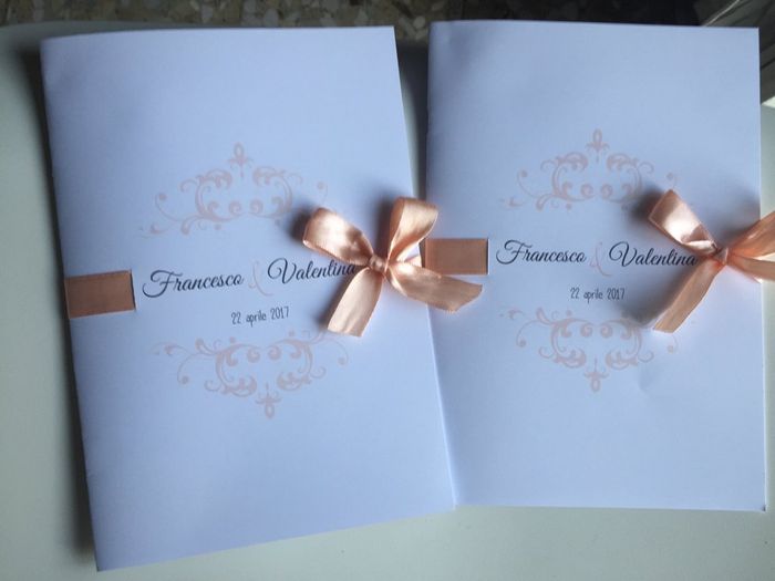 Ecco i miei libretti e segnaposto - 2