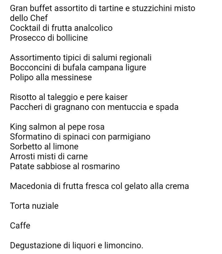  Il menu - 1