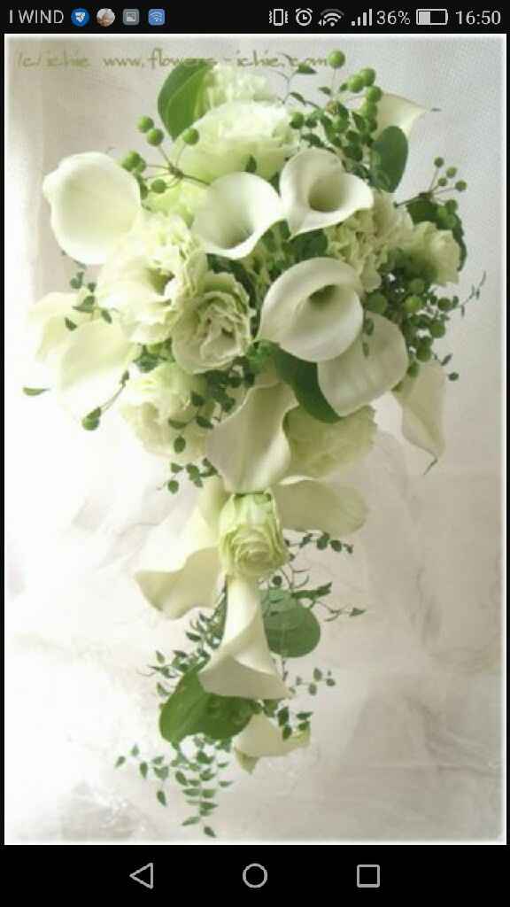  Bouquet bianco e verde - 2