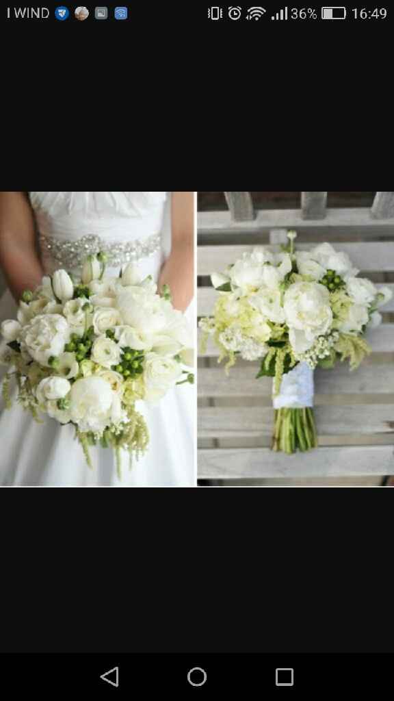  Bouquet bianco e verde - 3