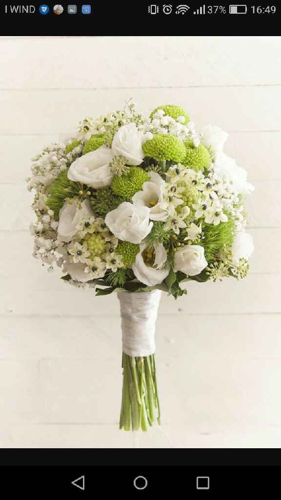  Bouquet bianco e verde - 4