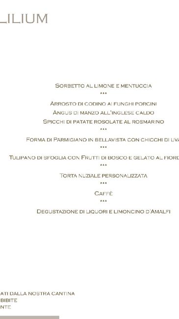 Menu nozze - 3