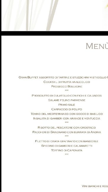 Menu nozze - 6