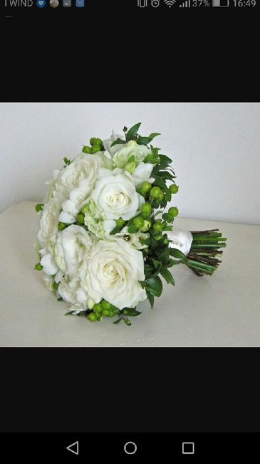  Bouquet bianco e verde - 5