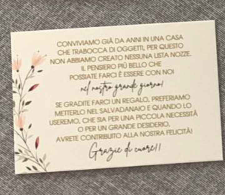 Frase da inserire per lista viaggio di nozze - 1