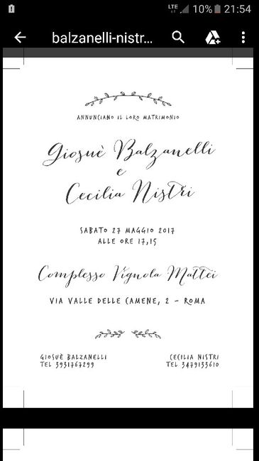 Testo delle partecipazioni - 1