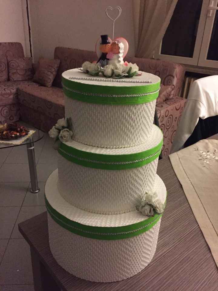 Decorazione torta porta buste - 1