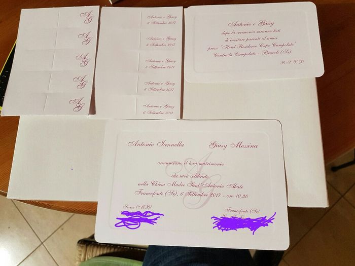 Arrivate anche le nostre partecipazioni 😊 - 1