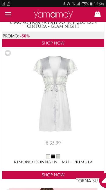 Vestaglia bianca dove l'avete acquistata? - 1