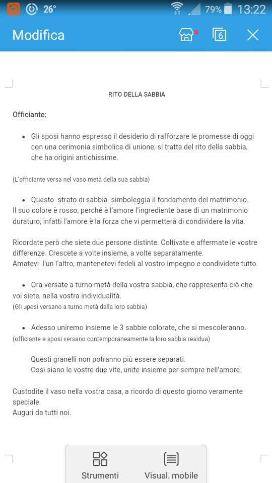 Rito della sabbia - 1