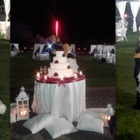 La torta ed il ballo coi fuochi