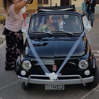 auto sposi, 500d'epoca