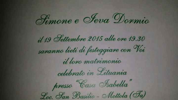 Secondo invito partecipazione - 1