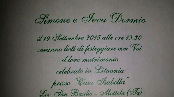 Secondo invito partecipazione - 1