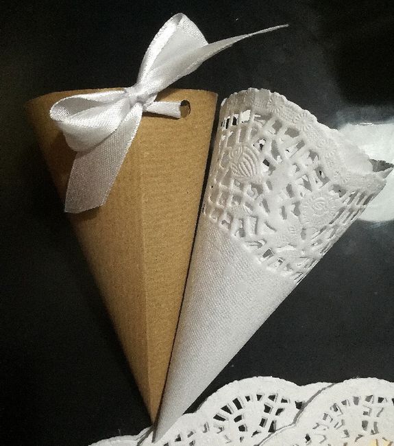  Ventagli ...coni riso e confettata...fai da te.... - 3