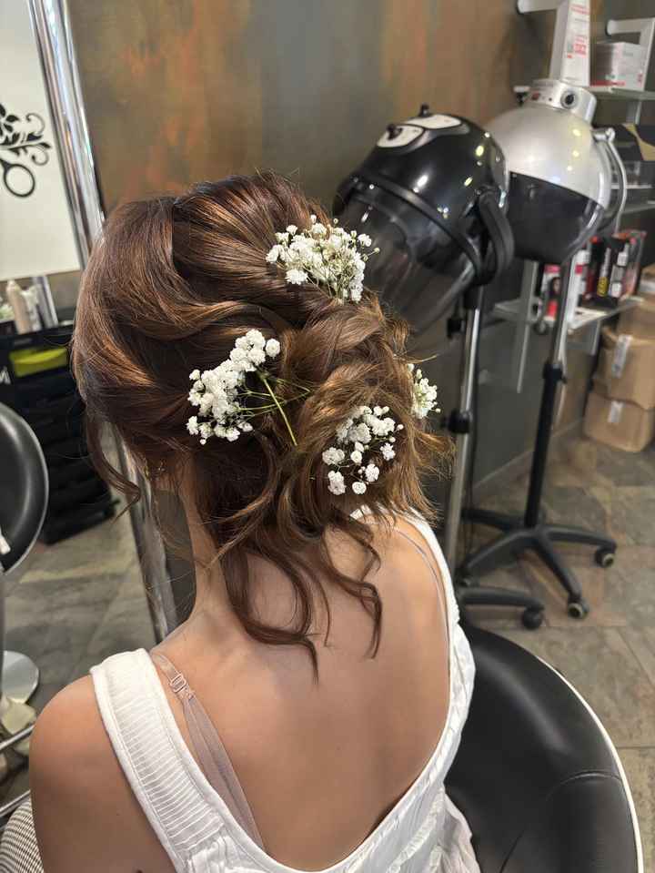 Prima prova dell'acconciatura!