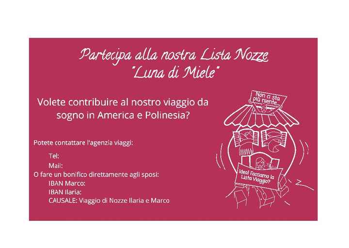bigliettino per lista viaggio