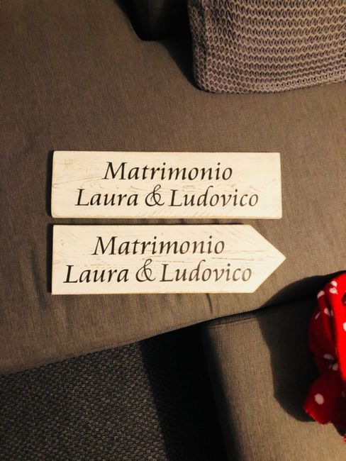  Insegne per indicare location cerimonia e ricevimento - 1