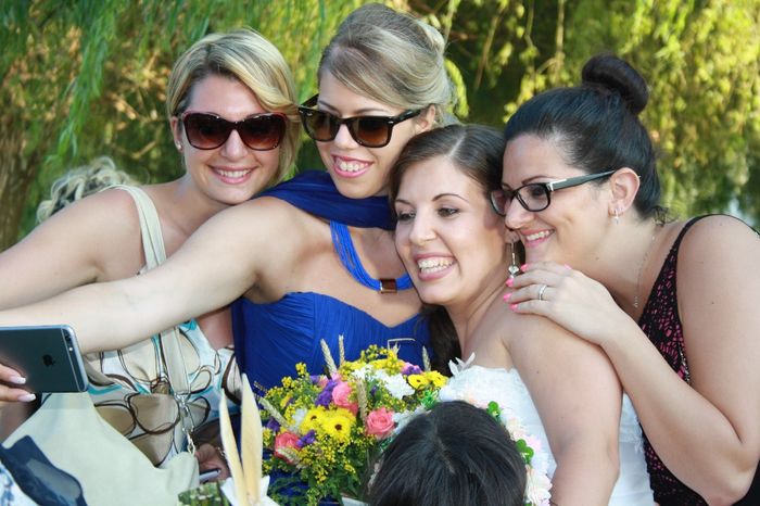 Selfie con le amiche