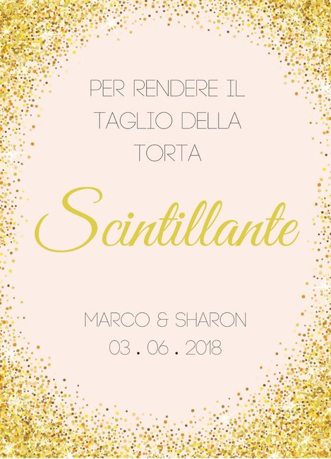 cartello per stelline scintillanti