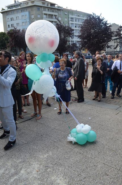 La nostra mongolfiera di palloncini