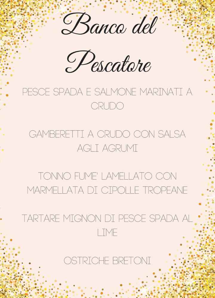 menu tavolo aperitivo #3