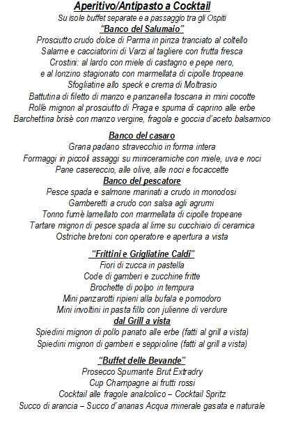 Antipasti su isole tematiche