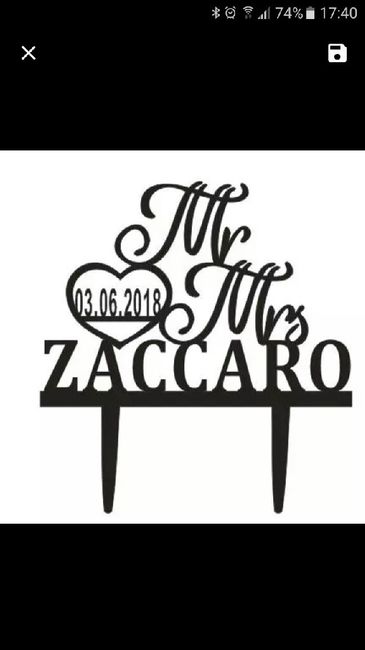  Cake topper 😍 - 1