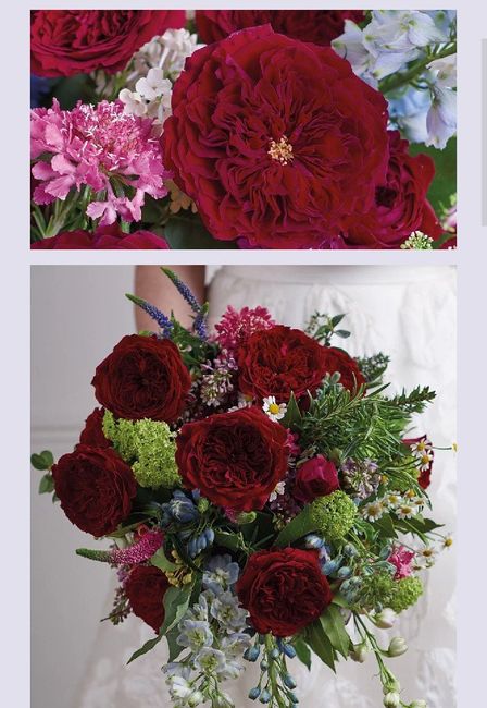 Bouquet sui toni Bordeaux 28