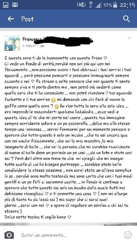 Per un amica chr non c è più faremo questo ? - 1
