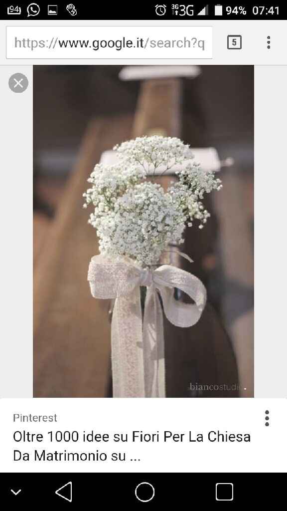 Addobbi panche chiesa - 1