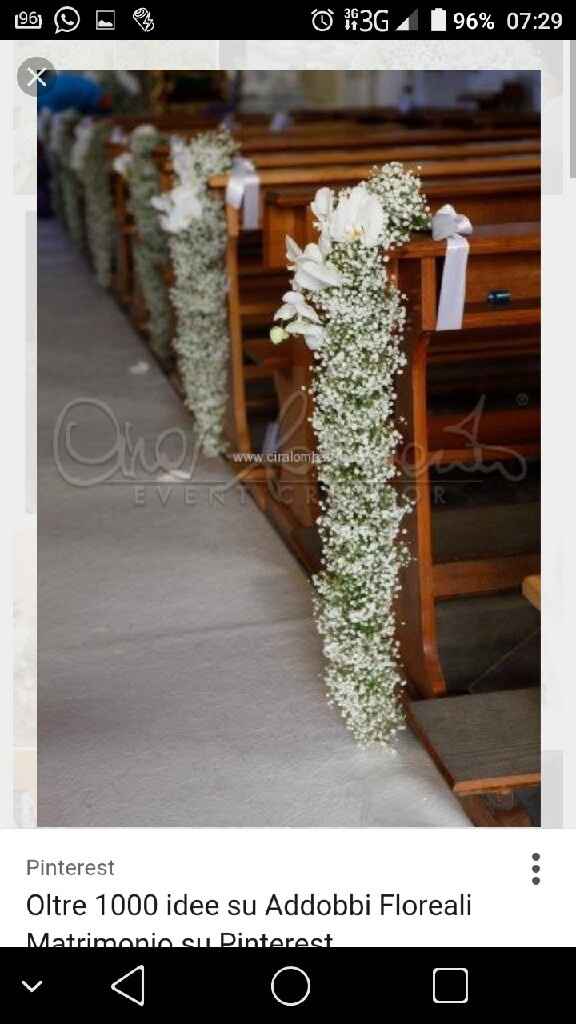 Addobbi panche chiesa - 2