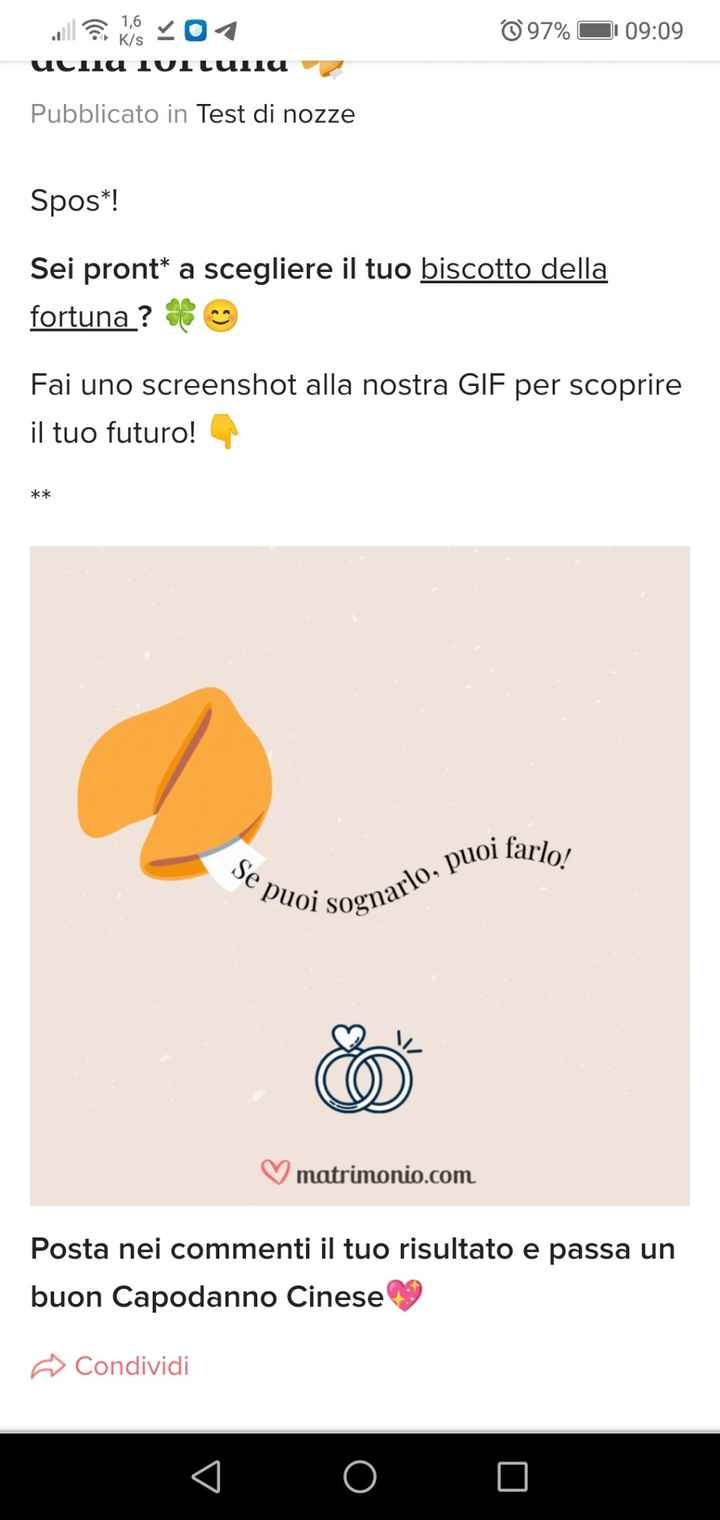 Scopri cosa dice il tuo biscotto della fortuna 🥠 - 1