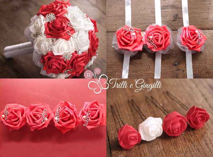 Accessori abbinati al bouquet