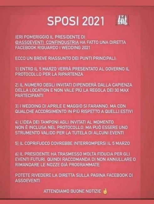 Spose maggio 2021 come state? 1