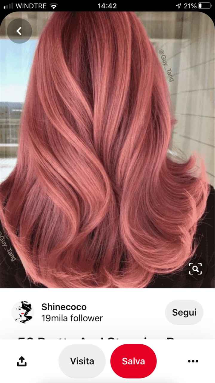 Capelli colorati sposa - 1