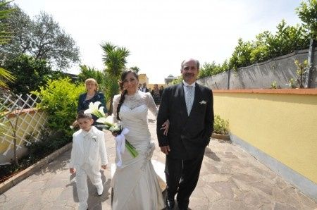 da casa verso la chiesa