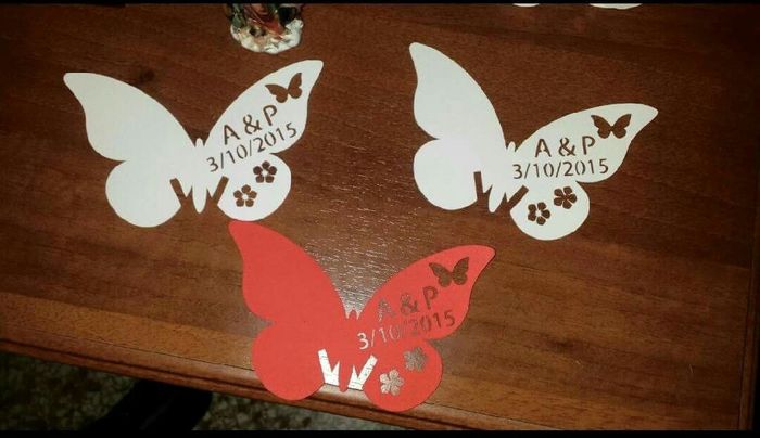 Segnaposto farfalle anche per me - 2
