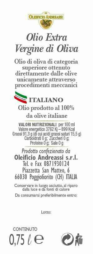 Etichetta olio - 2