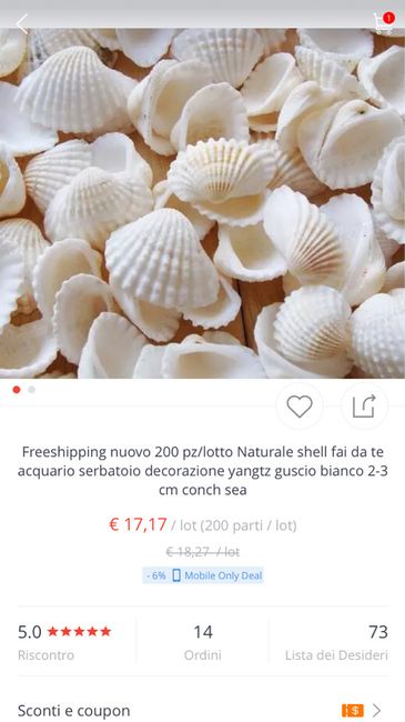 Conchiglie bianche x i segnaposto!!! - 1